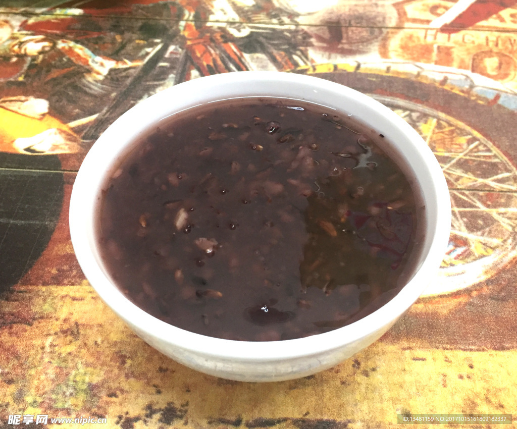 黑糯米甜汤