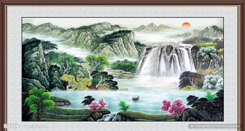 巨幅山水画