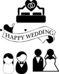 婚礼元素图标
