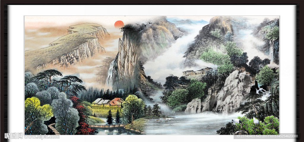 国画山水画