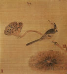宋人画意翠鸟