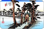 珍贵日本浮世绘矢量图图片