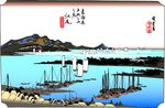 珍贵日本浮世绘矢量图