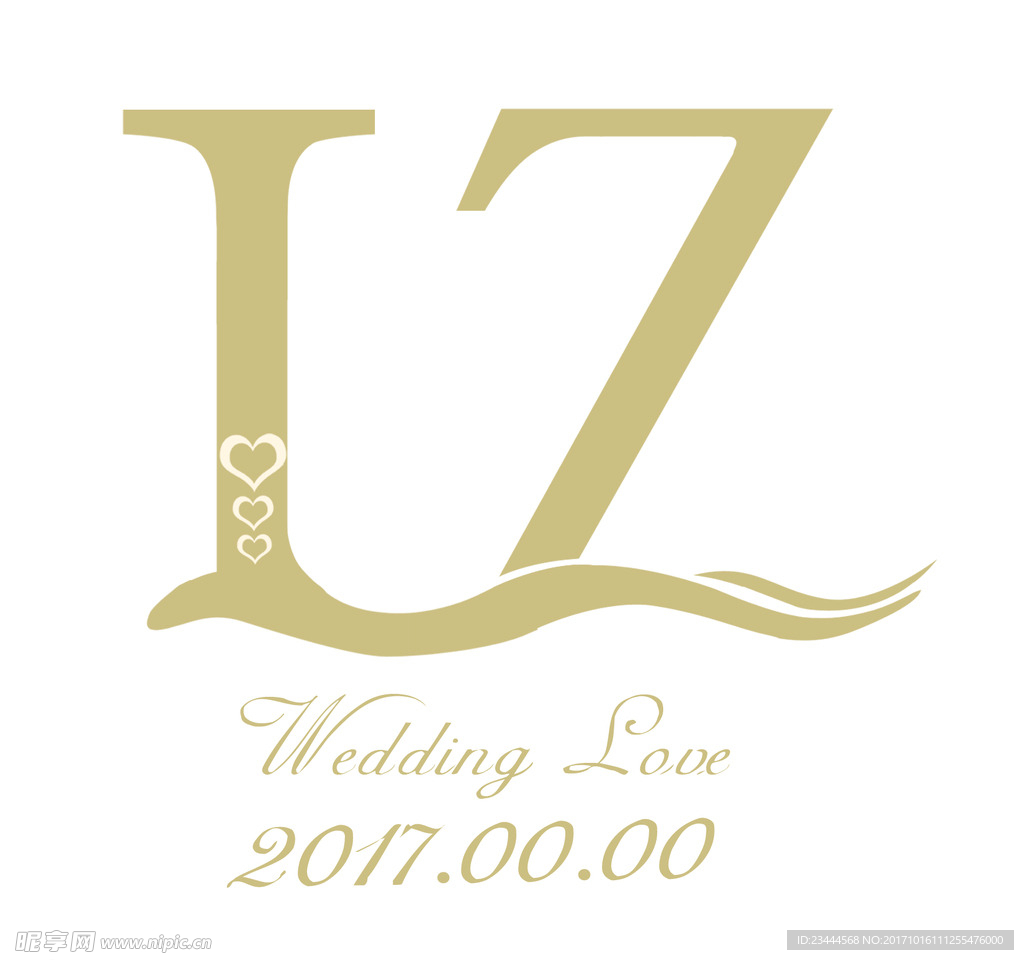 LZ 婚 字母 logo 设计