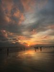 海边日落