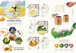 小清新蜂蜜产品三折页