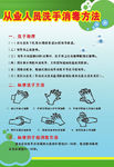 绿色展板洗手图片企业文化