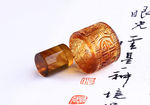 陈万福金棕扳指
