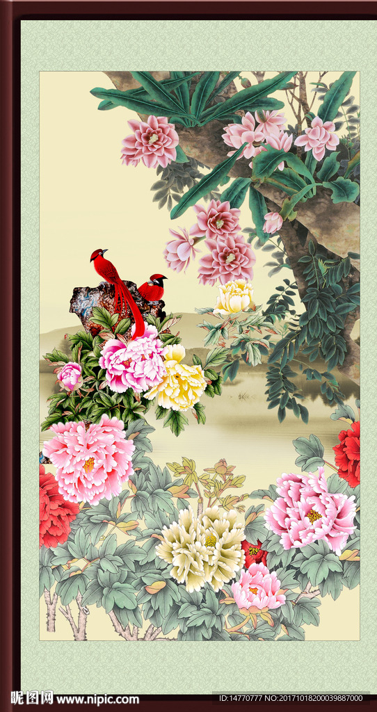 国画牡丹