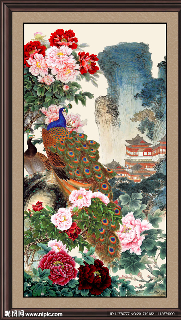 国画牡丹