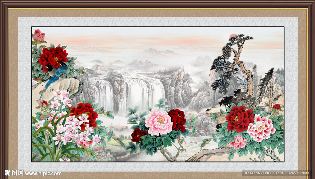 国画牡丹