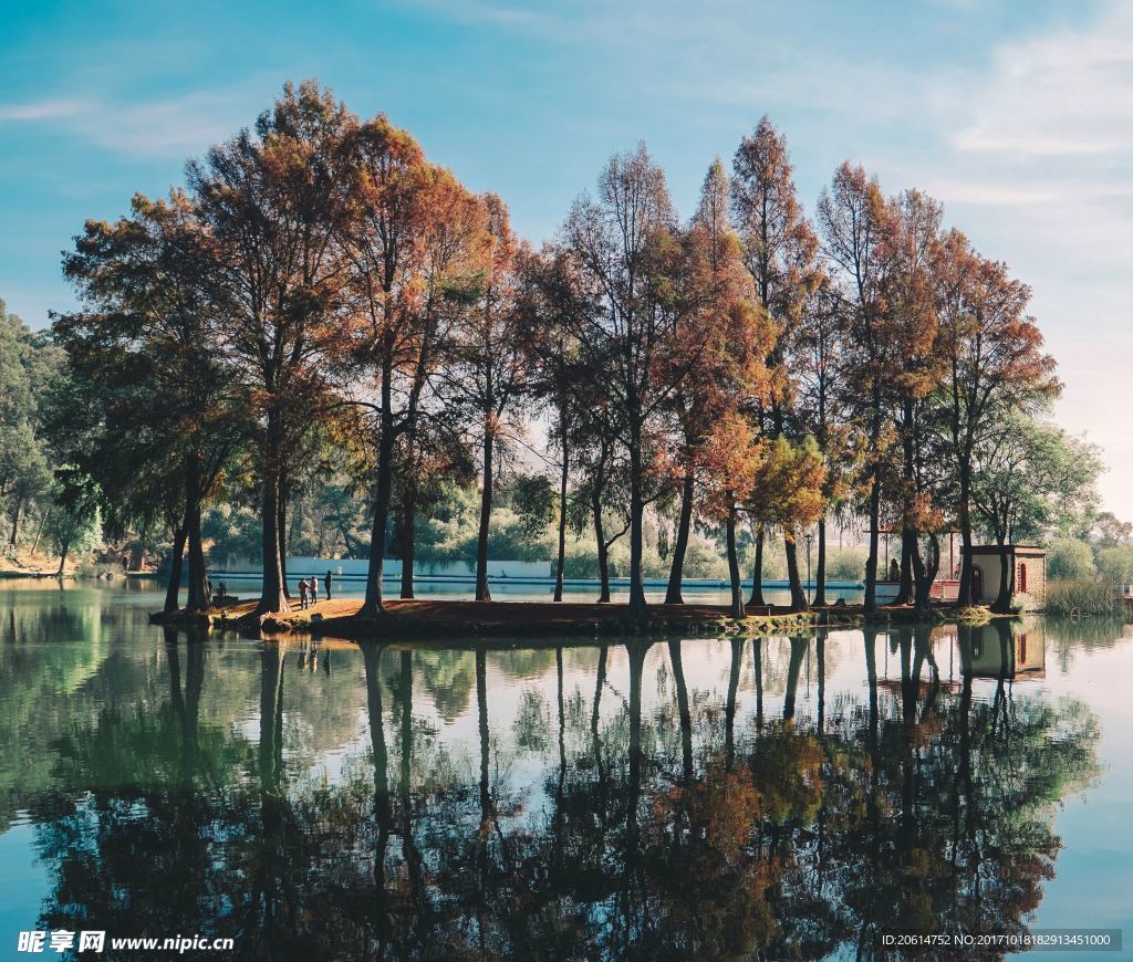 湖泊美景