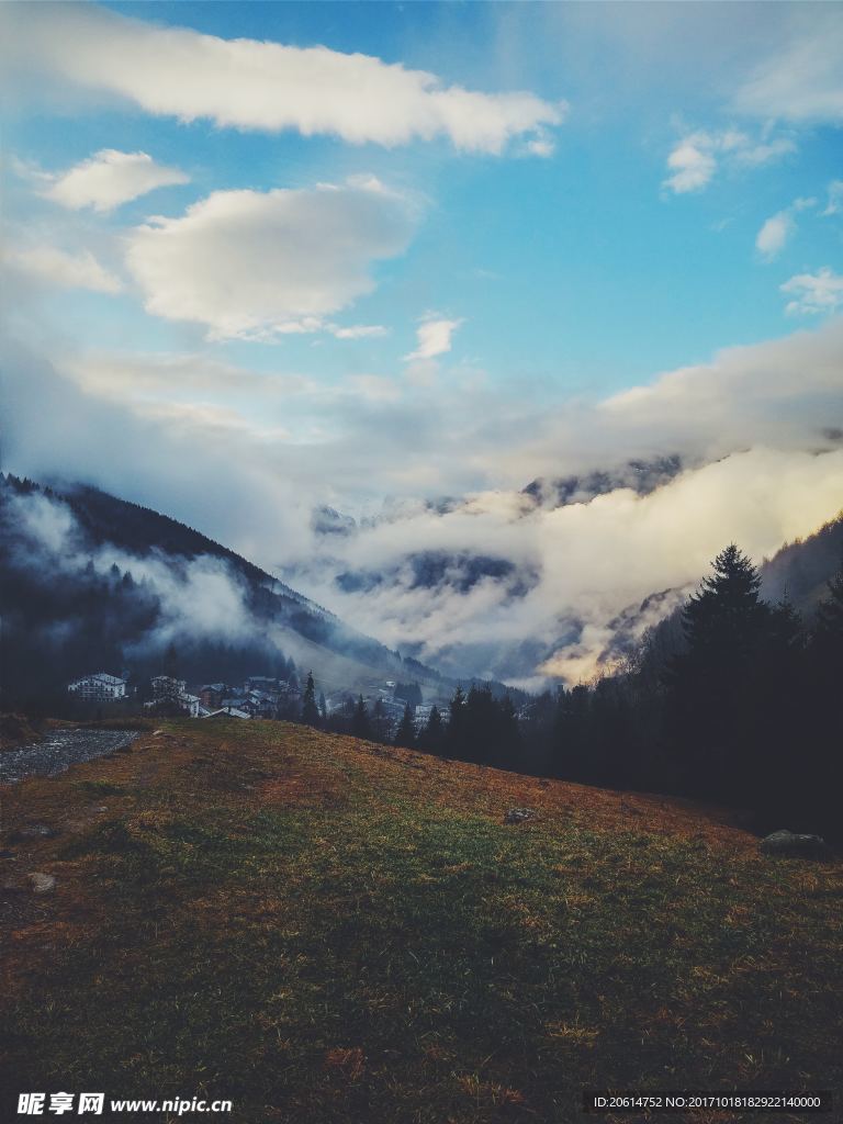 山丘美景