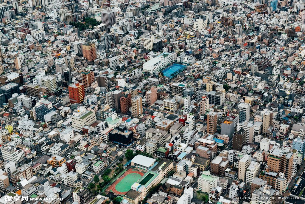 俯瞰城市风光