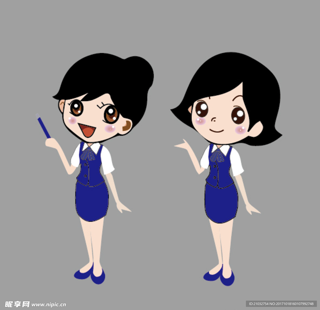 Q版服务小人