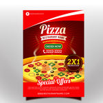 美食pizza海报