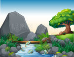 卡通风景
