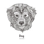 线描黑白动物矢量图下载
