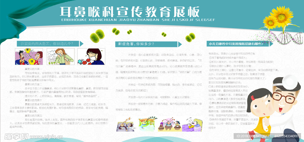 耳鼻喉科展板