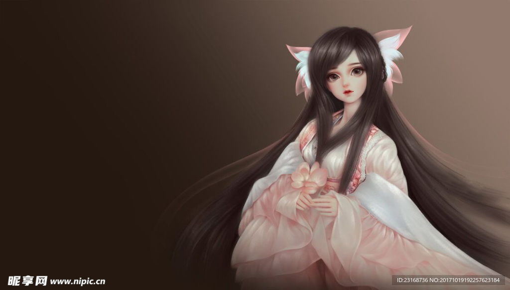 美女手绘