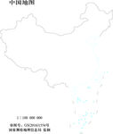 中国地图1:1亿