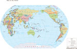 世界地图1:1亿英语版