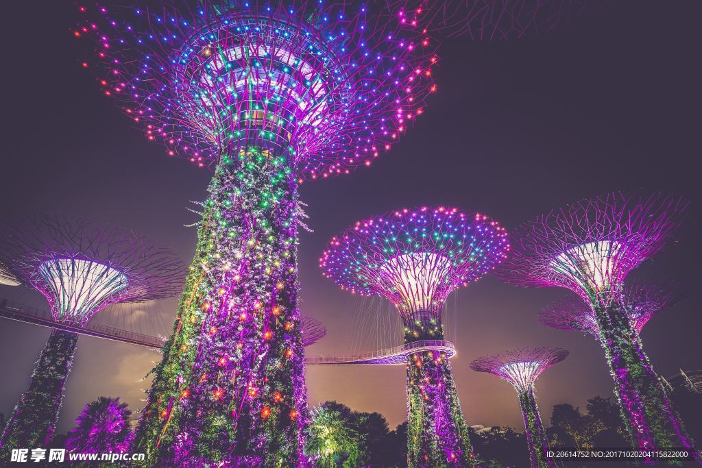 夜色下的建筑景观