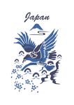 老鹰富士山矢量图下载