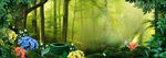 唯美绿色森林淘宝海报