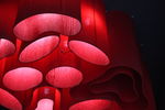 红色吊灯