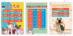 宠物 狗   价格表  展板