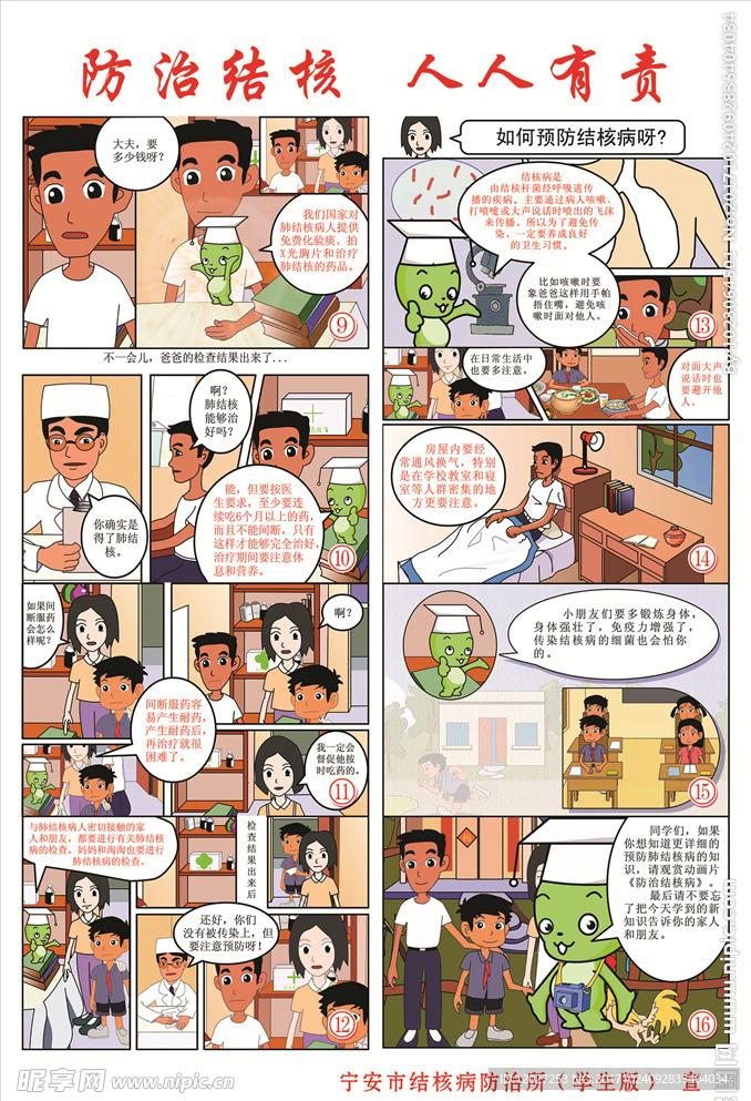 结核病防治漫画图版