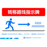 转移路线标示牌