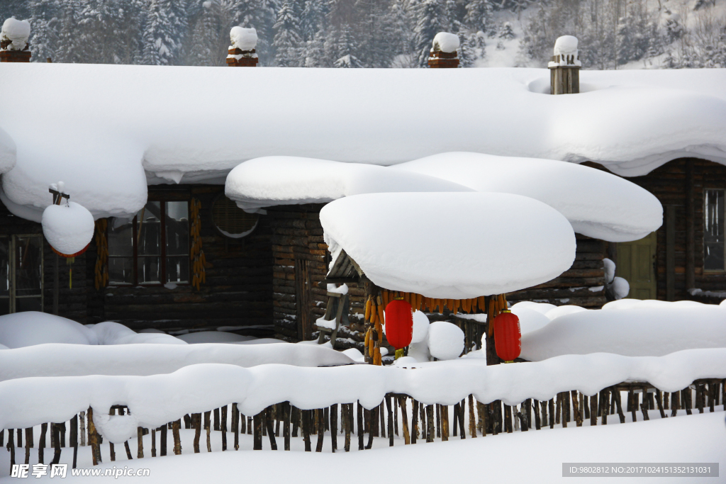 雪乡唯美风景图片