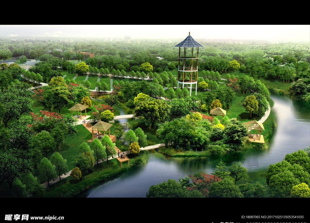 住宅公园 休闲广场 小区景观
