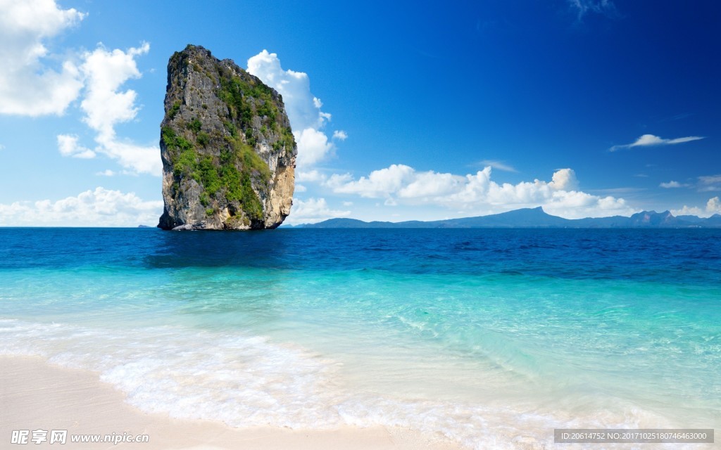 清澈的海水