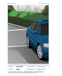 在道路上行驶的小汽车