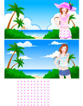 海边儿时尚美女