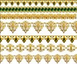 金色古典花边