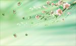 现代清新矢量桃花