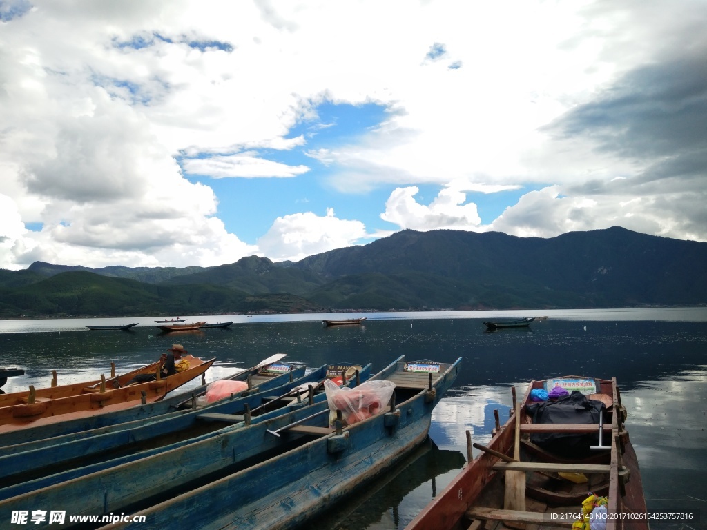 泸沽湖湖景