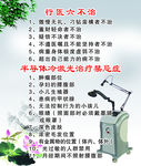 行医六不治水墨画海报