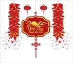 鞭炮灯笼中国结2018狗年海报