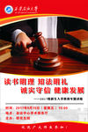 大学生法治教育海报