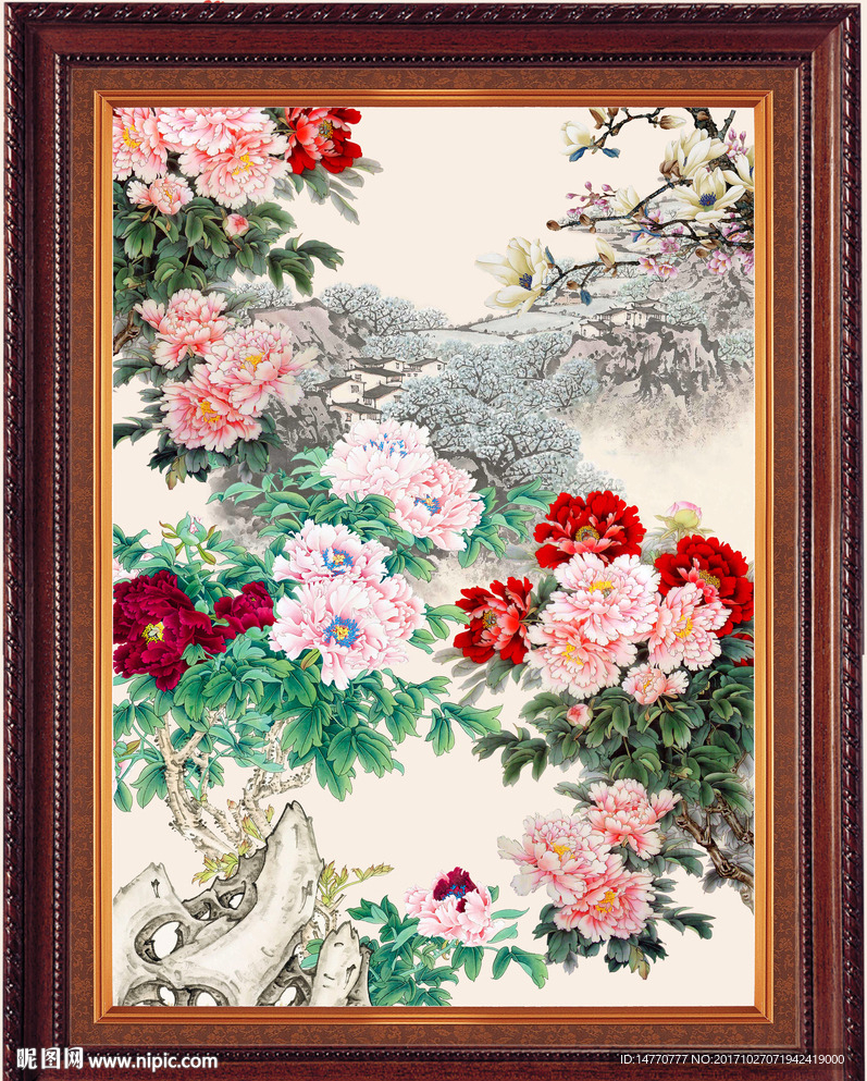国画牡丹