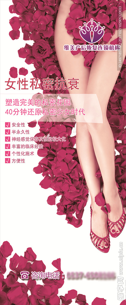 紫色展架