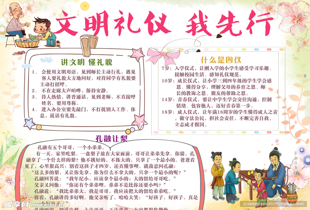 文明礼仪小报