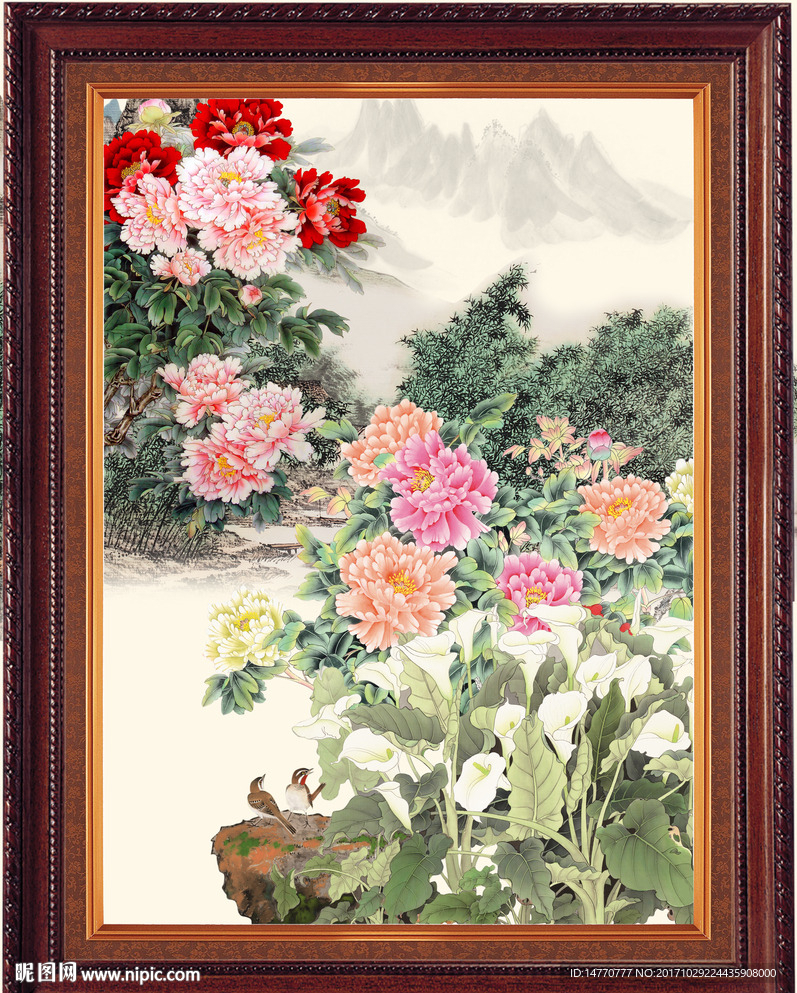 国画牡丹