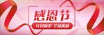 红色温馨丝带花瓣电商淘宝海报促