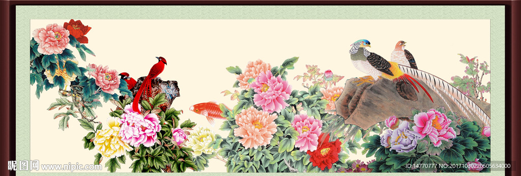 国画牡丹